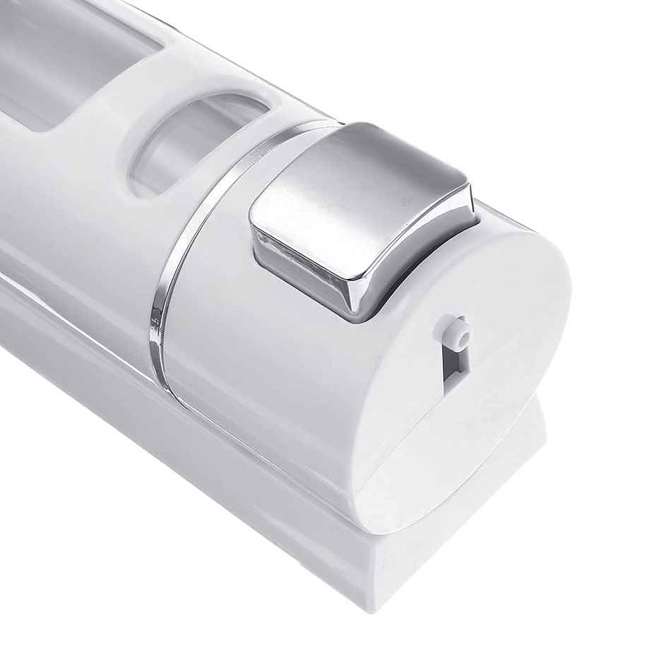 Bronson Professional Plastic Soap Dispenser | Wall Mounted Cylindrical White