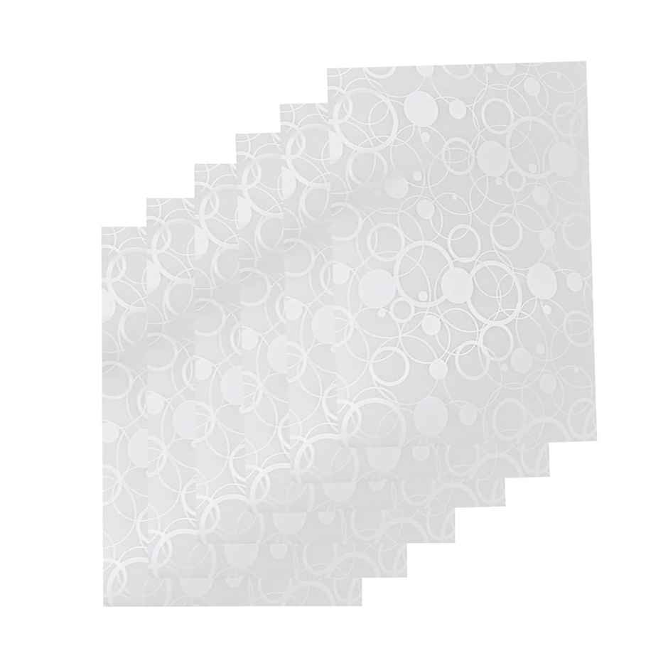 Kuber Industries Pack of 6 Fridge Mat | Circle Design Shelf Liner