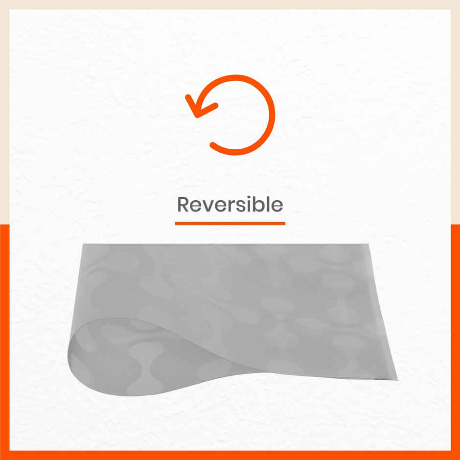 Bathla Fridge Mat | 45cm x 30 cm | Reusable, Washable, Temperature Resistant | Grey Abstract