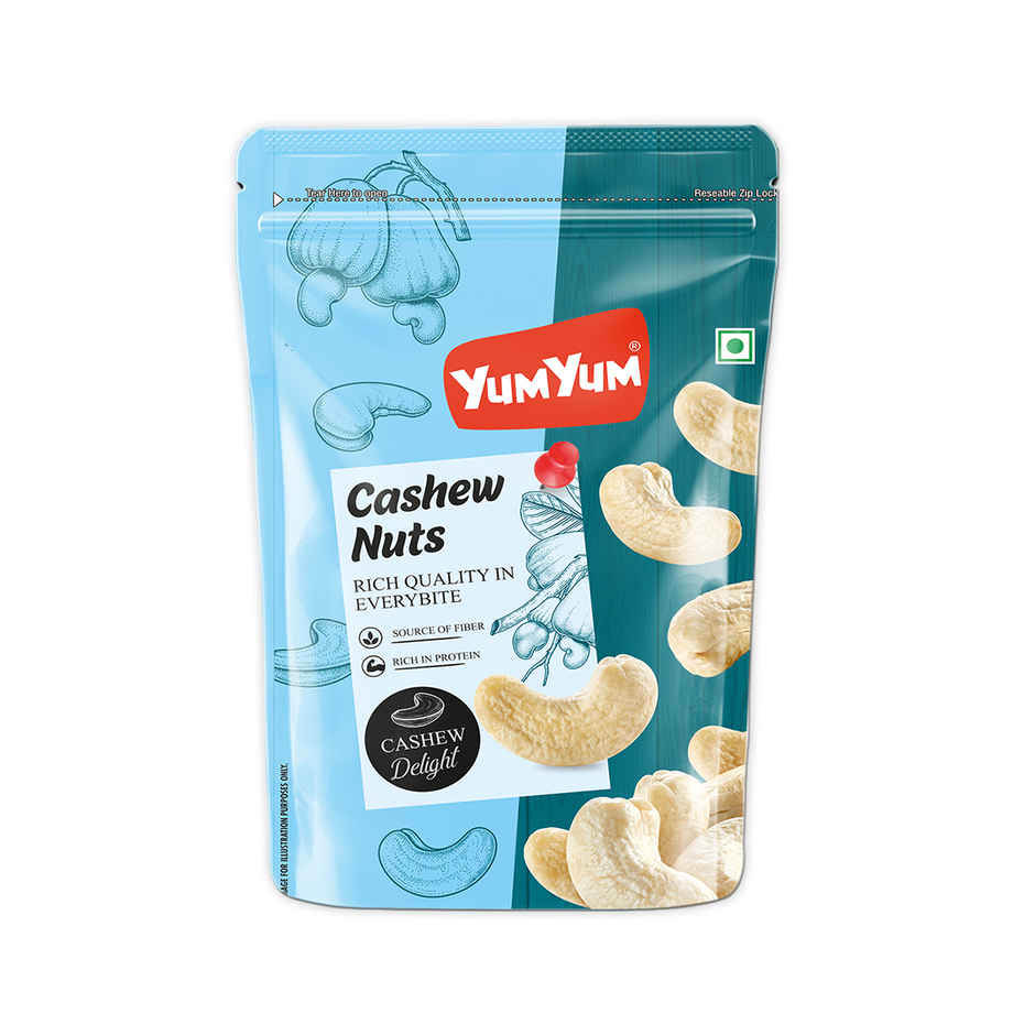 Yum Yum Premium Whole Cashews Nuts | Kaju | Dry Fruits