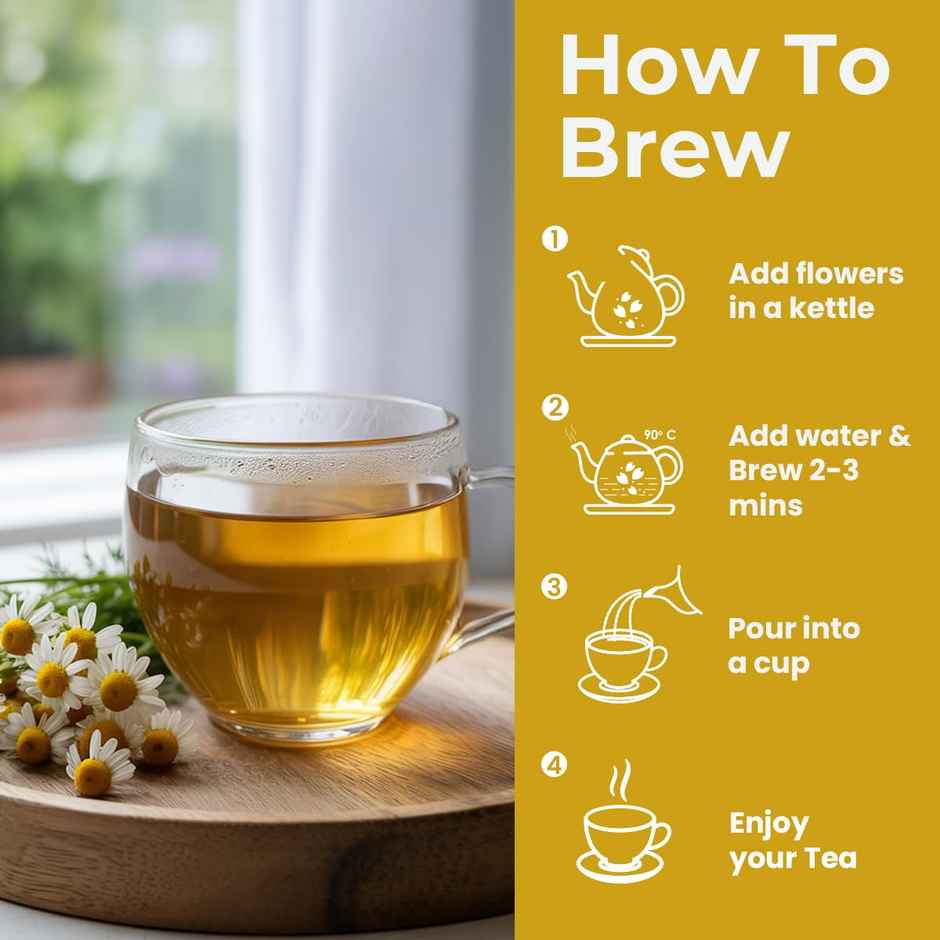 Blue Tea - Chamomile Flower Herbal Tea Jar
