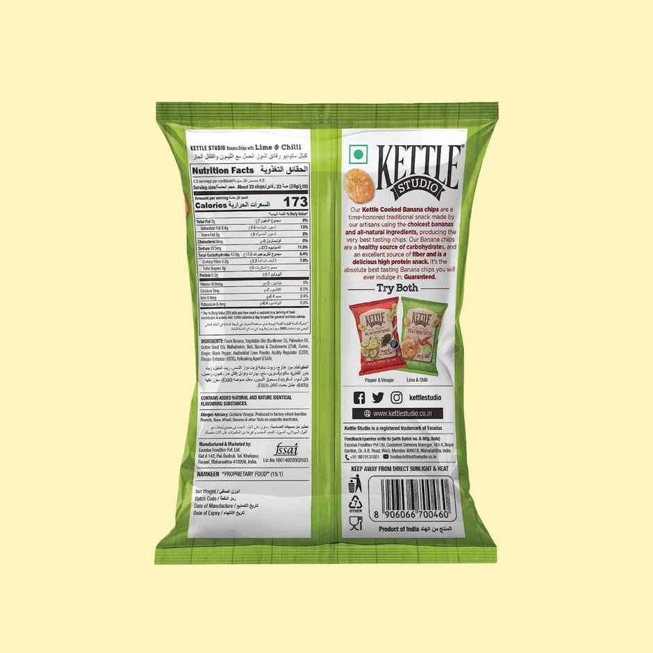 Kettle Studio Lime & Chilli Banana Chips