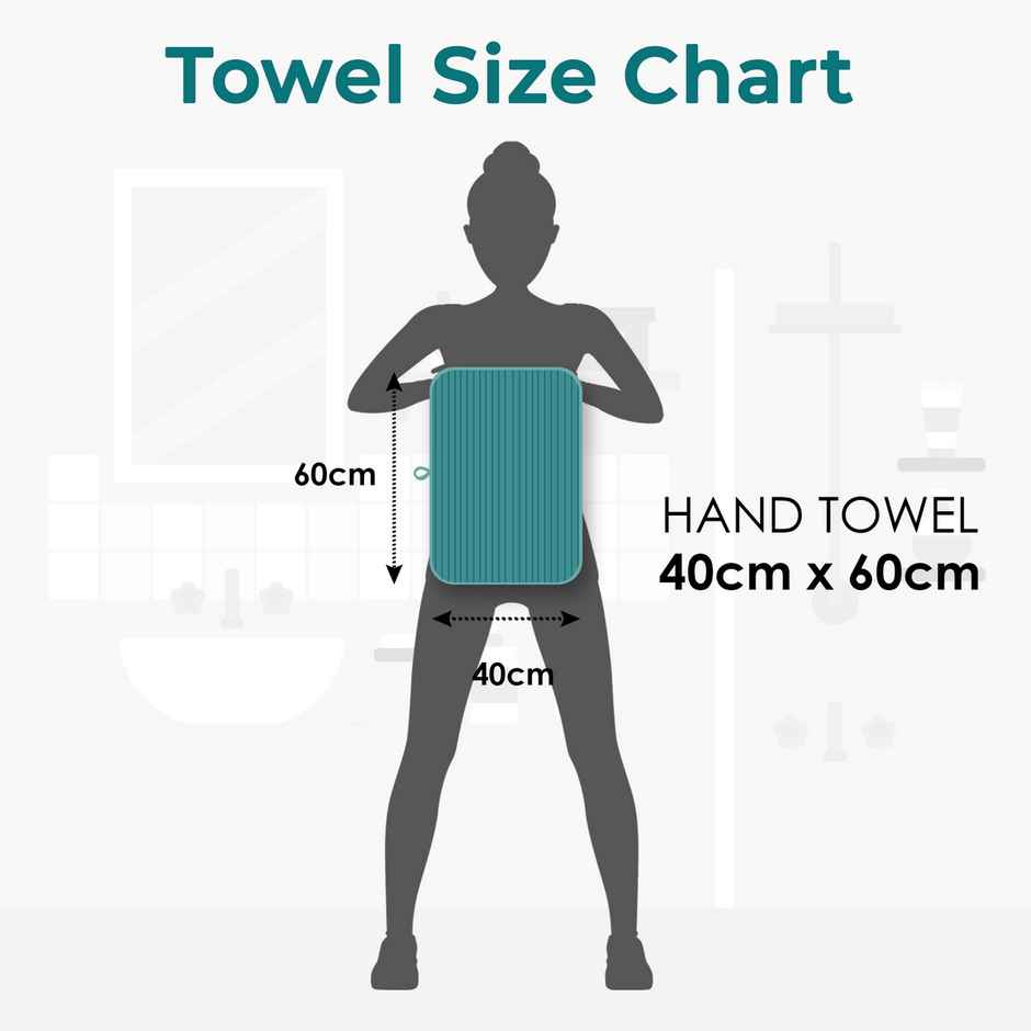 Story@Home Microfiber 400 2 U Hand Towel Green Stripes