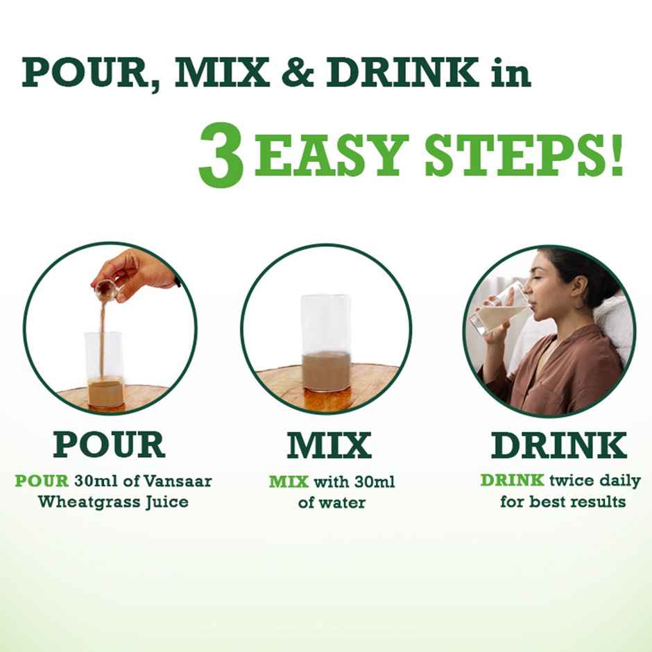 Vansaar 45+ Wheat Grass Juice