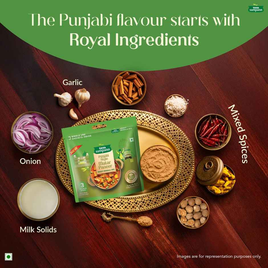 Tata Sampann Punjabi Style Matar Paneer Gravy Masala Mix