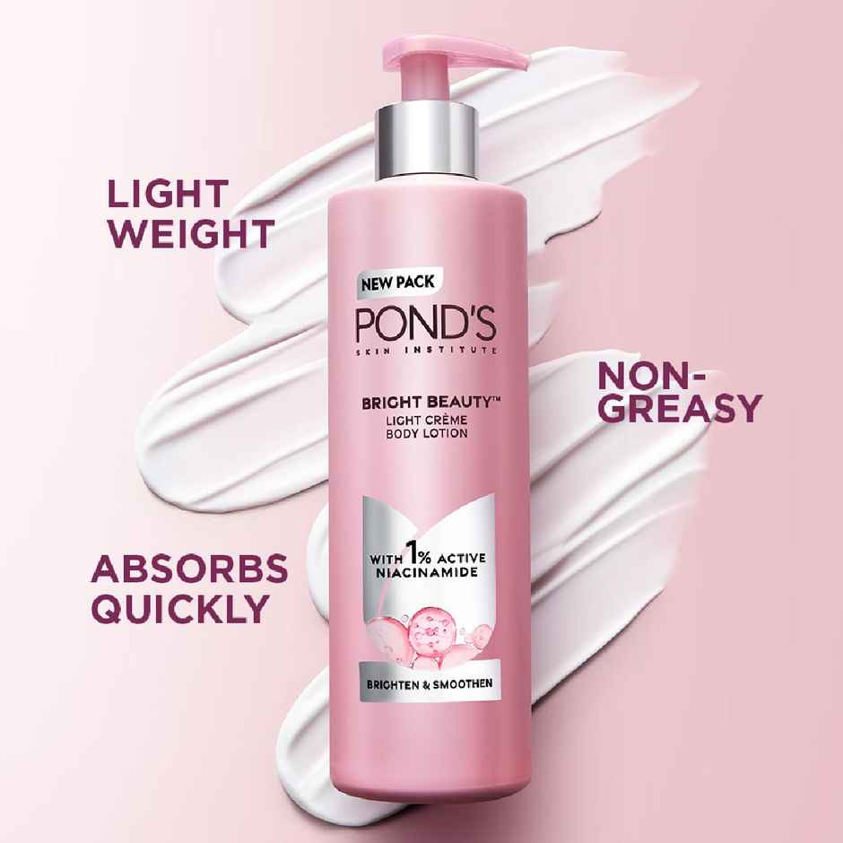 Pond's  Bright Beauty Light Cream Body Lotion For Smooth & Bright Skin,600Ml