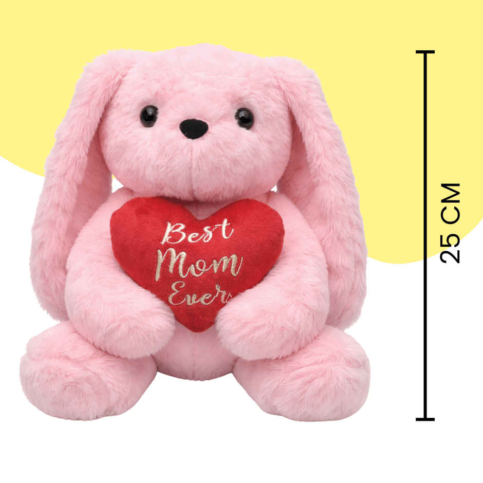 Toytales Lovey Bunny 25 cm | Soft Toy | Gift for Mothers & New Mom | Heart Bunny