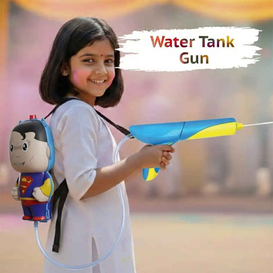 Superman Holi Water Tank Pichkari | 2 L | Tomuncle