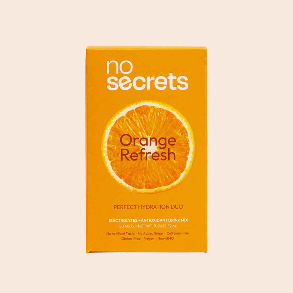 No Secrets Perfect Hydration Duo Electrolytes & Antioxidants Orange Fresh