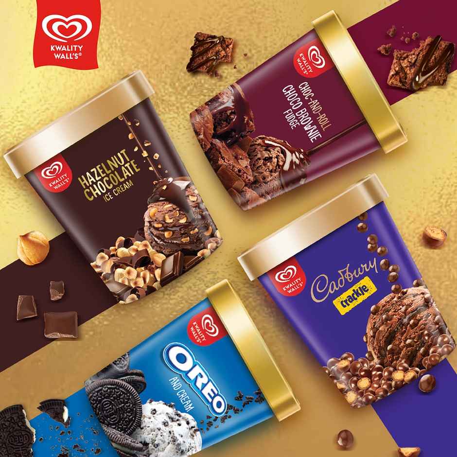 Kwality Wall's Cadbury Crackle Tub | Chocolatey & Crunchy