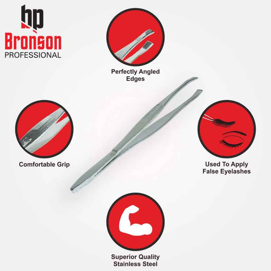 Bronson Professional Tweezer Plucker With Square Tip