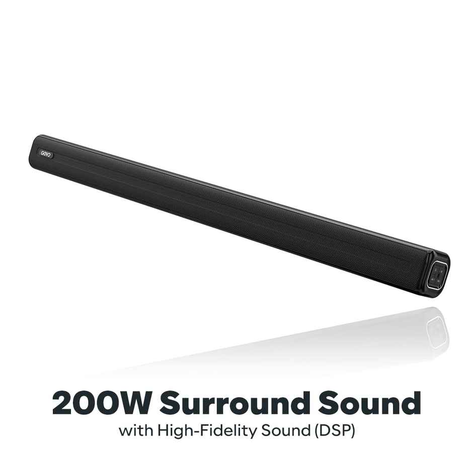 Govo Gosurround 955 | 200W Sound Bar, 5.1 Channel Home Theatre, ,(Black)