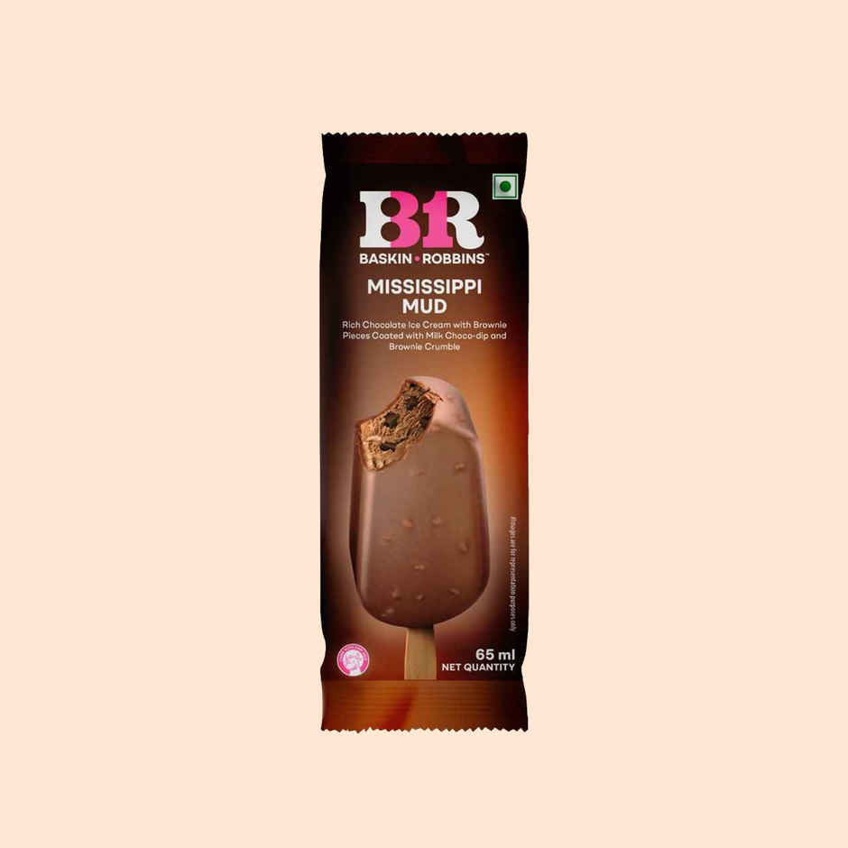 Baskin Robbins Mississippi Mud Ice Cream Stick
