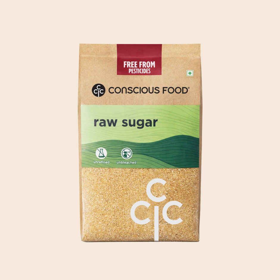 Conscious Food Raw Sugar Natural Unprocessed