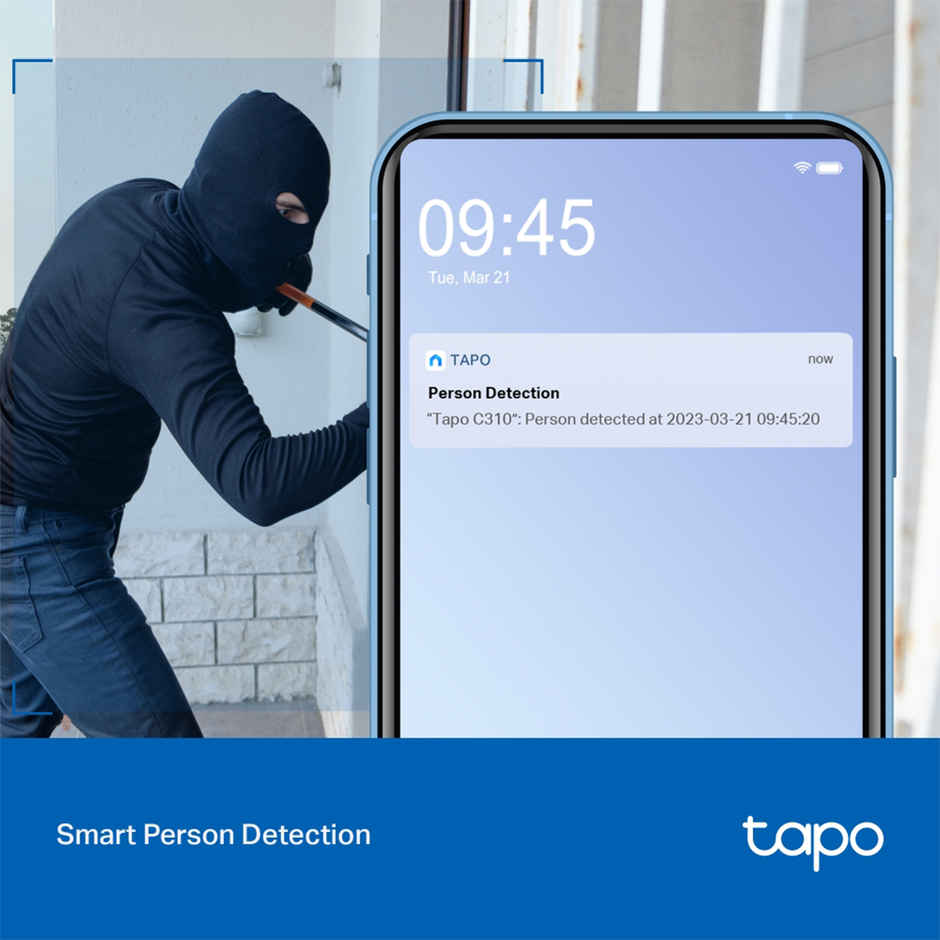 TP-Link Tapo C310 Outdoor Security Wi-Fi Smart Camera, Night Vision, 2-Way Audio