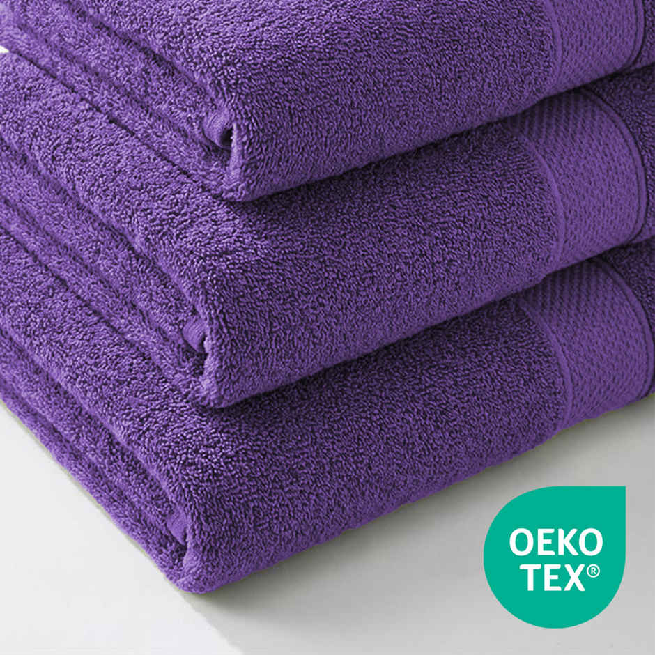 Mytrident Urban Comfort Cotton Bath Towel | Purple