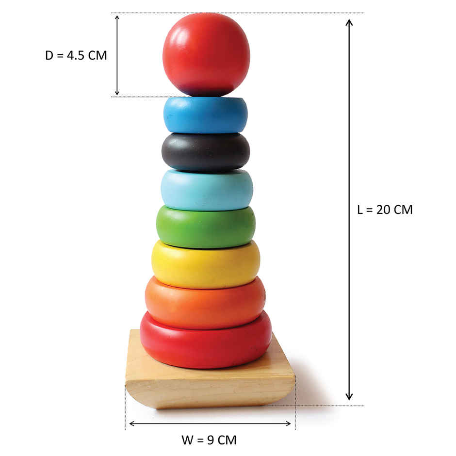Shumee Rainbow Wooden Stacker