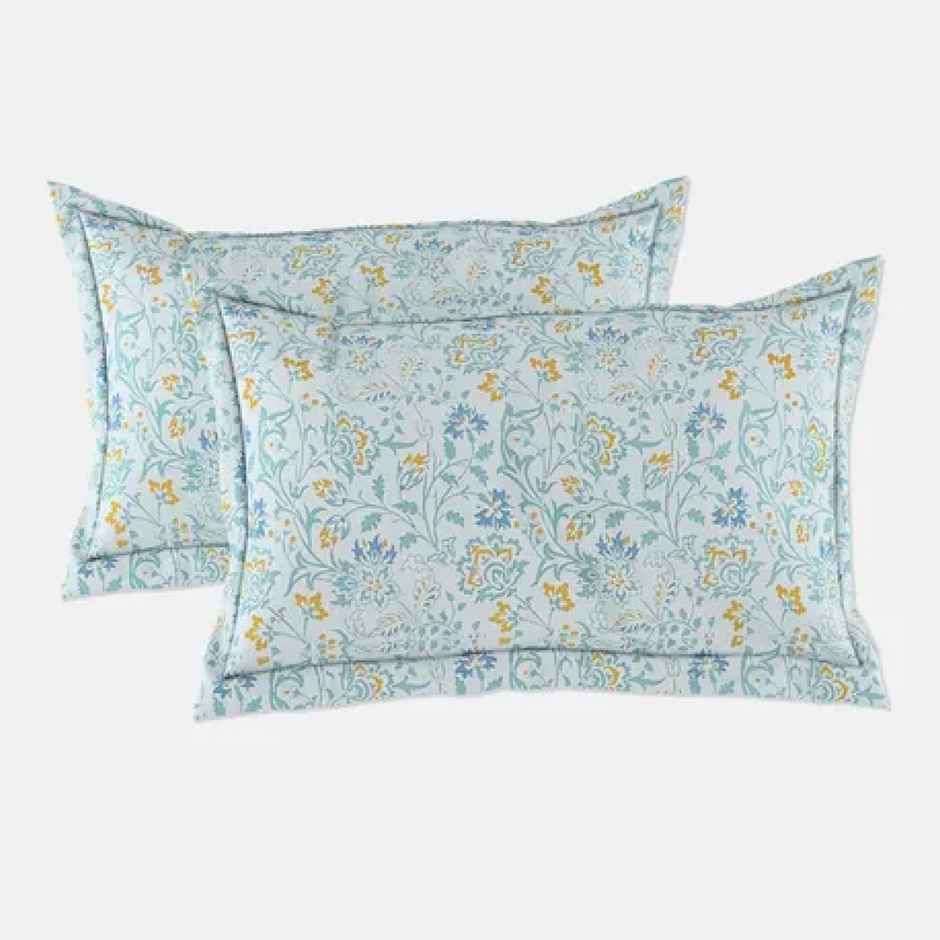 Fabindia Cotton Printed Double Bedsheet With 2 Pillow Covers