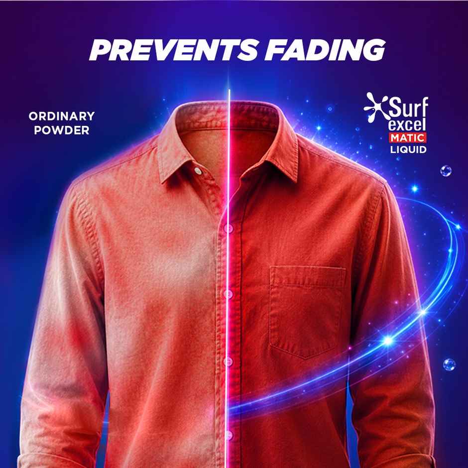 Surf Excel Matic Liquid Detergent  for Front Load | Removes tough Stains in 1st wash