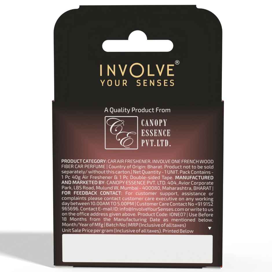 Involve Your Senses One French Wood Car Perfume To Freshen Up Your Car - Ione07