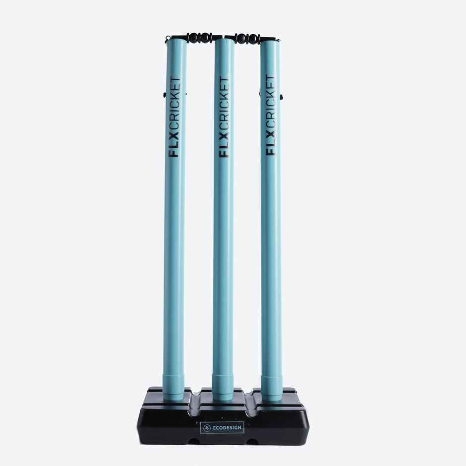 Decathlon FLX Easy Setup Plastic Stump Set | Blue