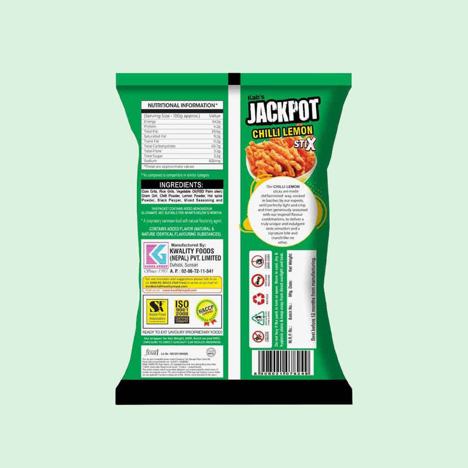 Kab's Jackpot Chilli Lemon Stix