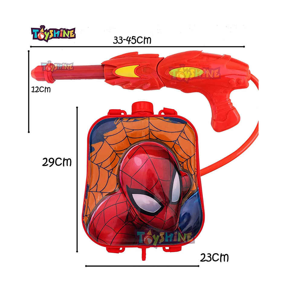 Toyshine Holi Water Tank Pichkari - Red | Spidy | 3.0 L