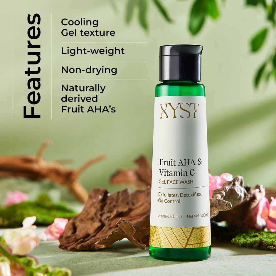Xyst Vitamin C + Fruit Aha Gel Face Wash For Acne Control