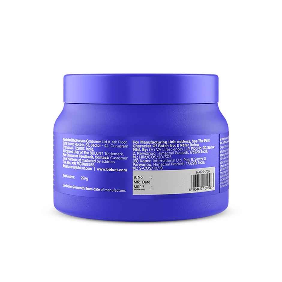 BBlunt Intense Moisture Hair Mask With Jojoba Oil & Vitamin E