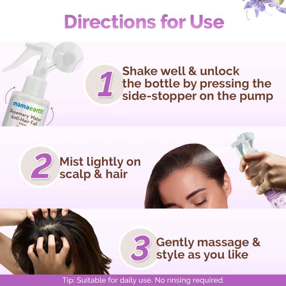 Mamaearth Rosemary Water Anti-Hair Fall Spray