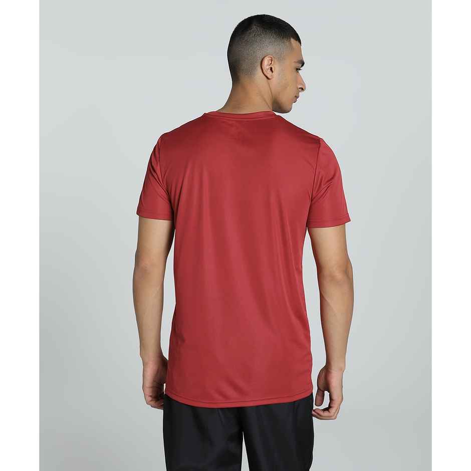 Puma Men's Round Neck Active Small Logo Tee | Red - XL
