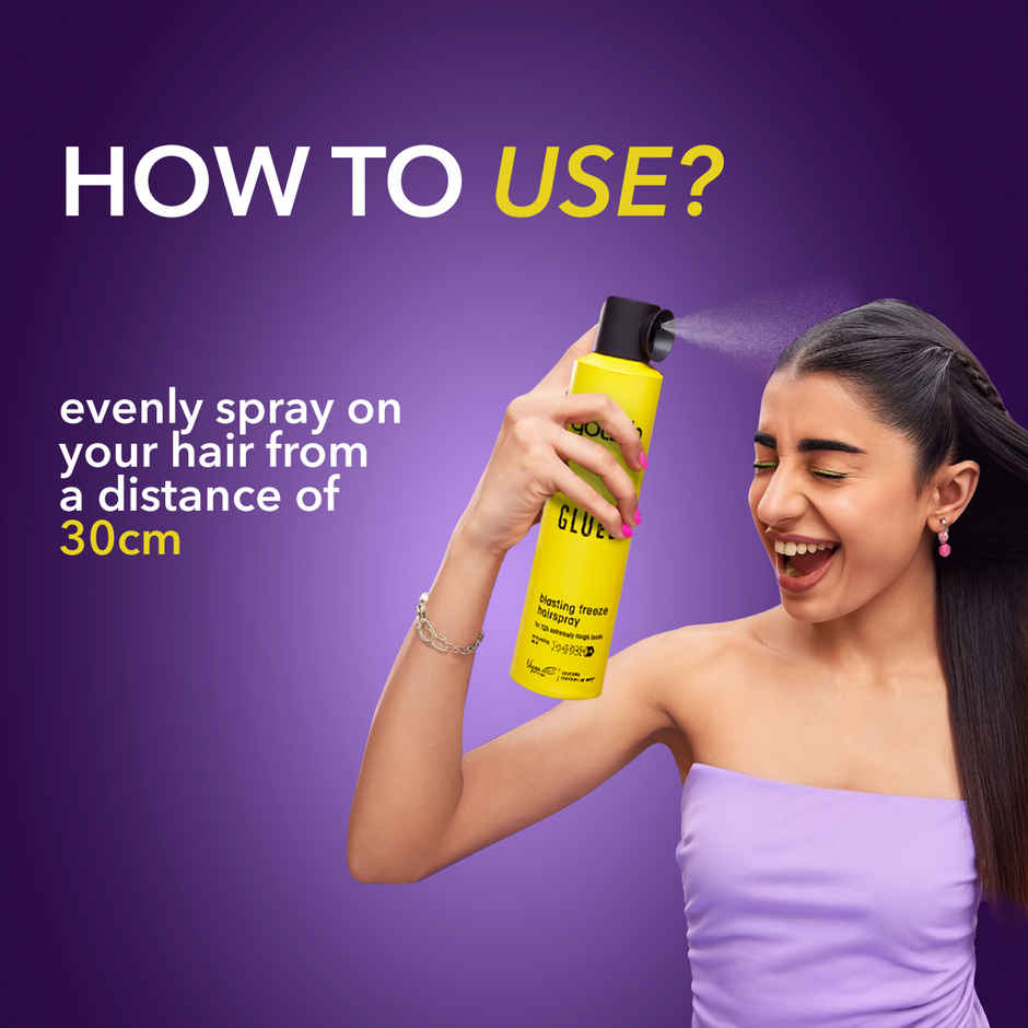 Glued Blasting Freeze Hairspray With Ultra Strong Hold & Lasts upto 72 Hrs