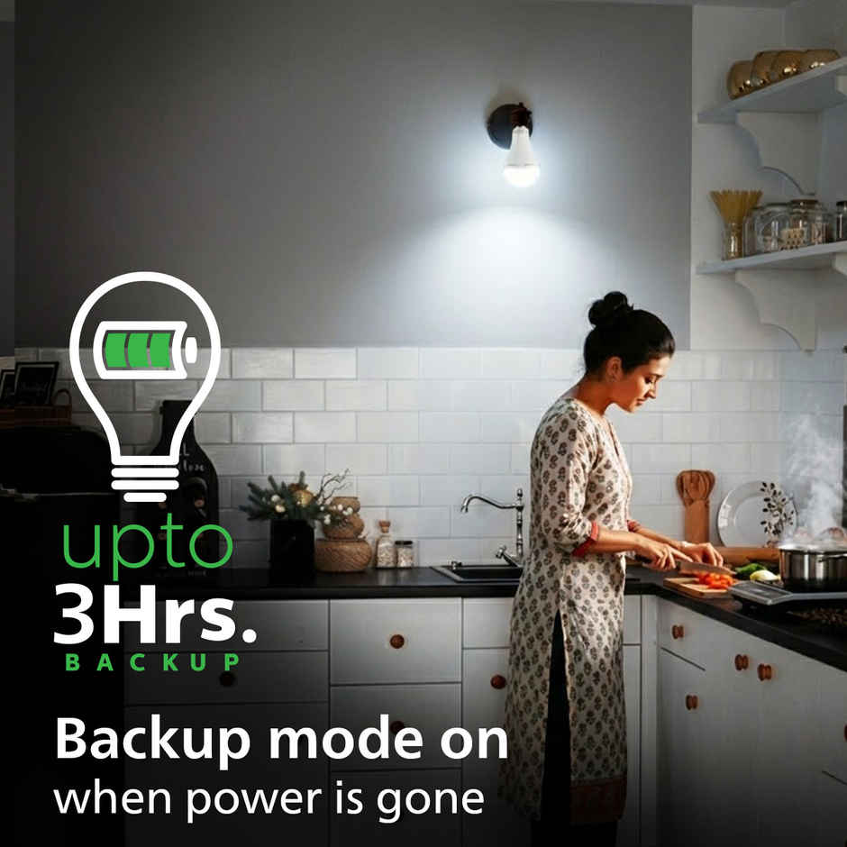 Philips Emergency LED Bulb | 13 W | Cool White | B22 | 3 Hrs
