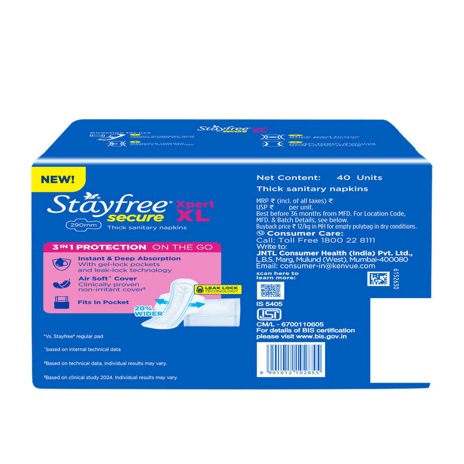Stayfree Secure Xpert XL