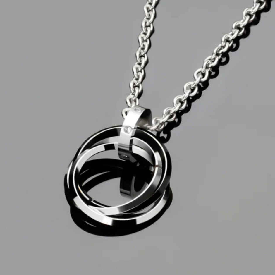SALTY Alpha Rocky Pendant with Chain for Men and Boys| Anti-Tarnish | Silver