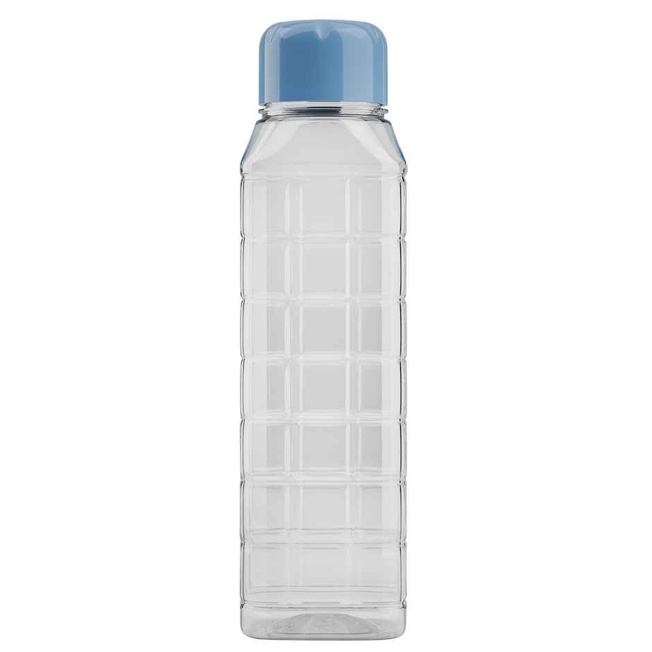 Kolorr Chess Bottle 700 ml Clear | Blue Cap for Home | Fridge | Office | Gym | Yoga | School
