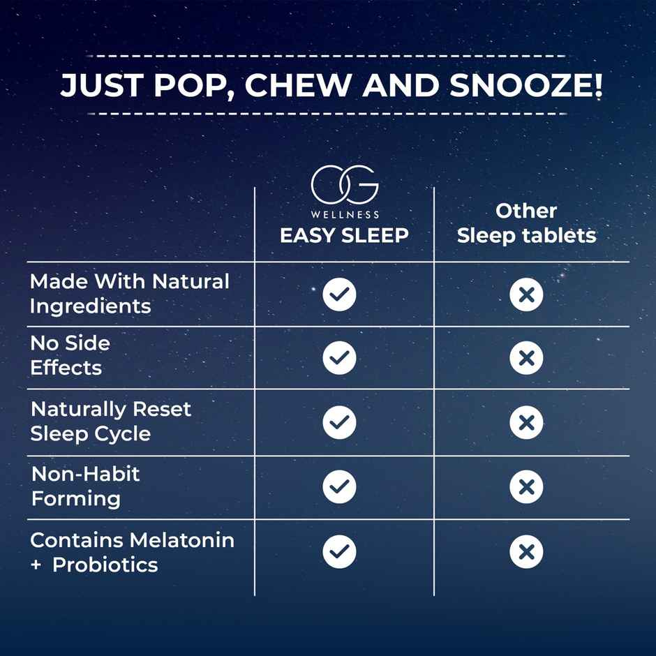 Og Wellness Easy Sleep Effervescent Tablets