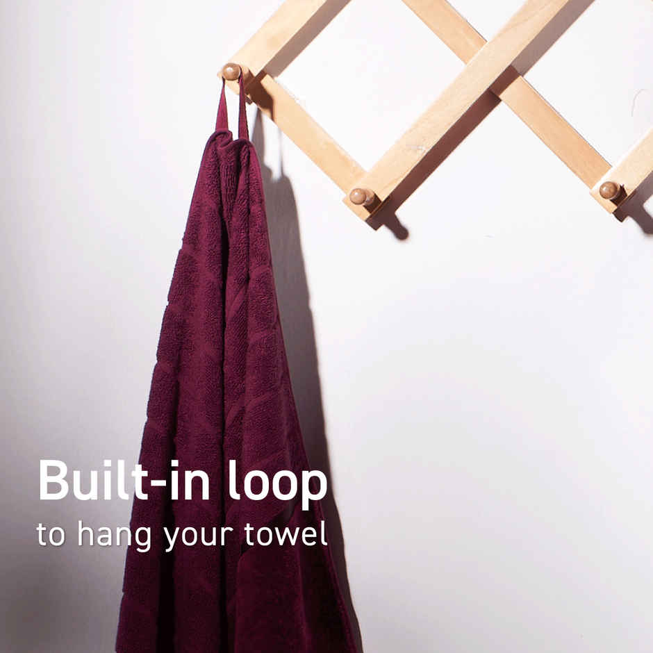DaMENSCH Better Basic Premium Cotton Bath Towel | Maroon
