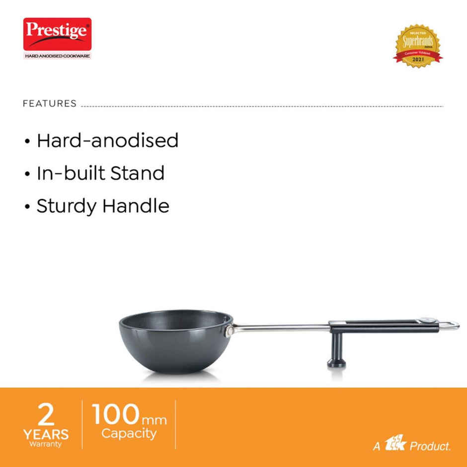 Prestige Hard Anodised Cookware Tadka Pan, 10Cm (Black)