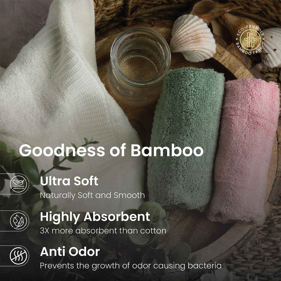 Mush 100% Bamboo Face Towel | Gift Box Set Of 6 | Ultra Soft & Quick Dry Face Towel | Assorted