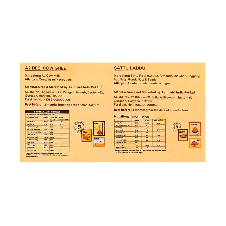Ghee & Laddu Gift Box | Diwali Gift Hampers | Barosi