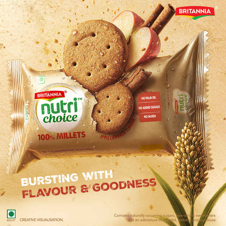 Britannia NutriChoice Millets Jowar Cinnamon Cookies