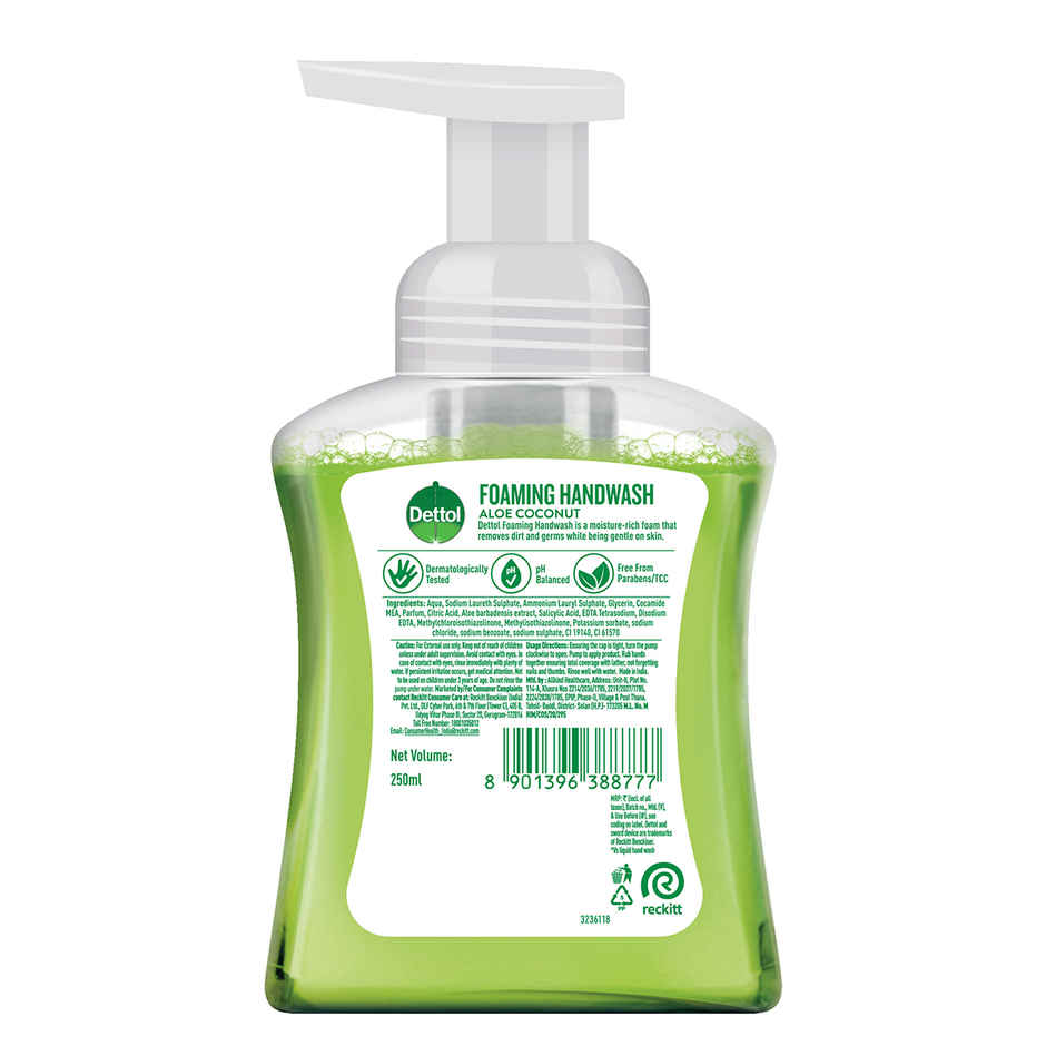 Dettol Foaming Handwash Aloe Coconut Pump (250ml) & Dettol Foaming Handwash Strawberry Pump (250ml) Combo