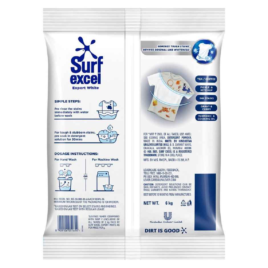 Surf Excel Expert White Detergent Powder