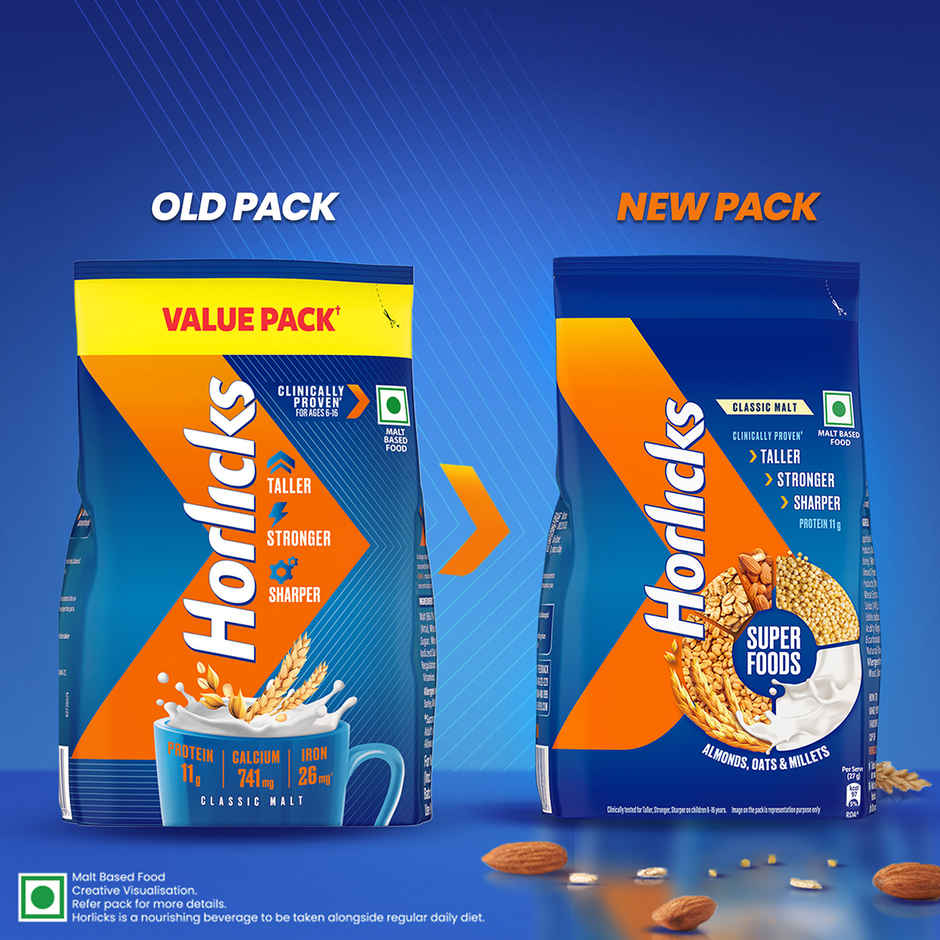 Horlicks Nutrition Drink Pouch | Superfoods