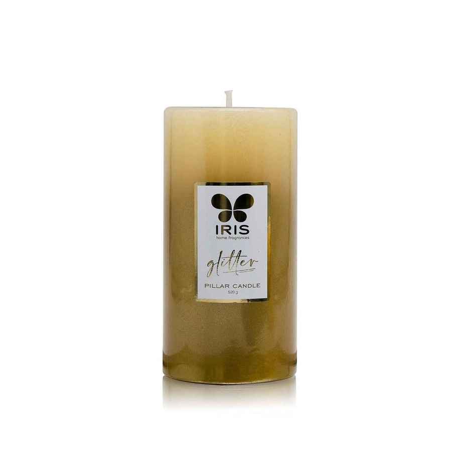 IRIS Gold Lacquered Glitter Candle