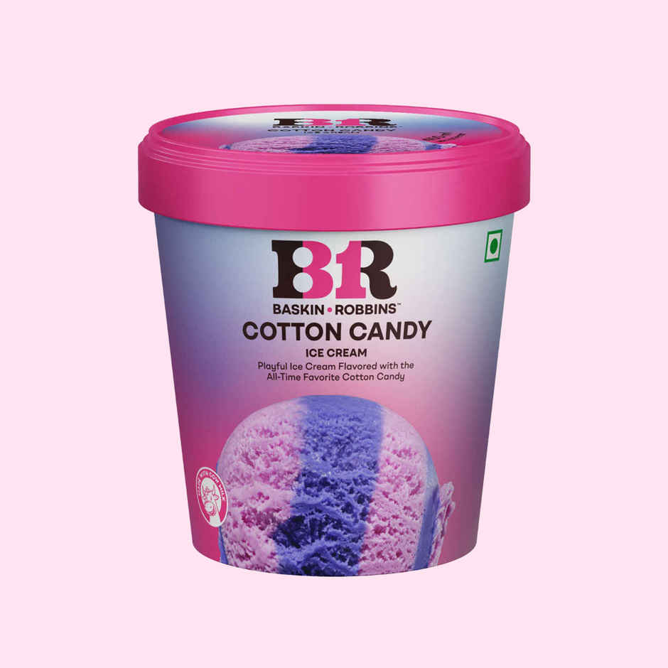 Baskin Robbins Cotton Candy Ice Cream Tub