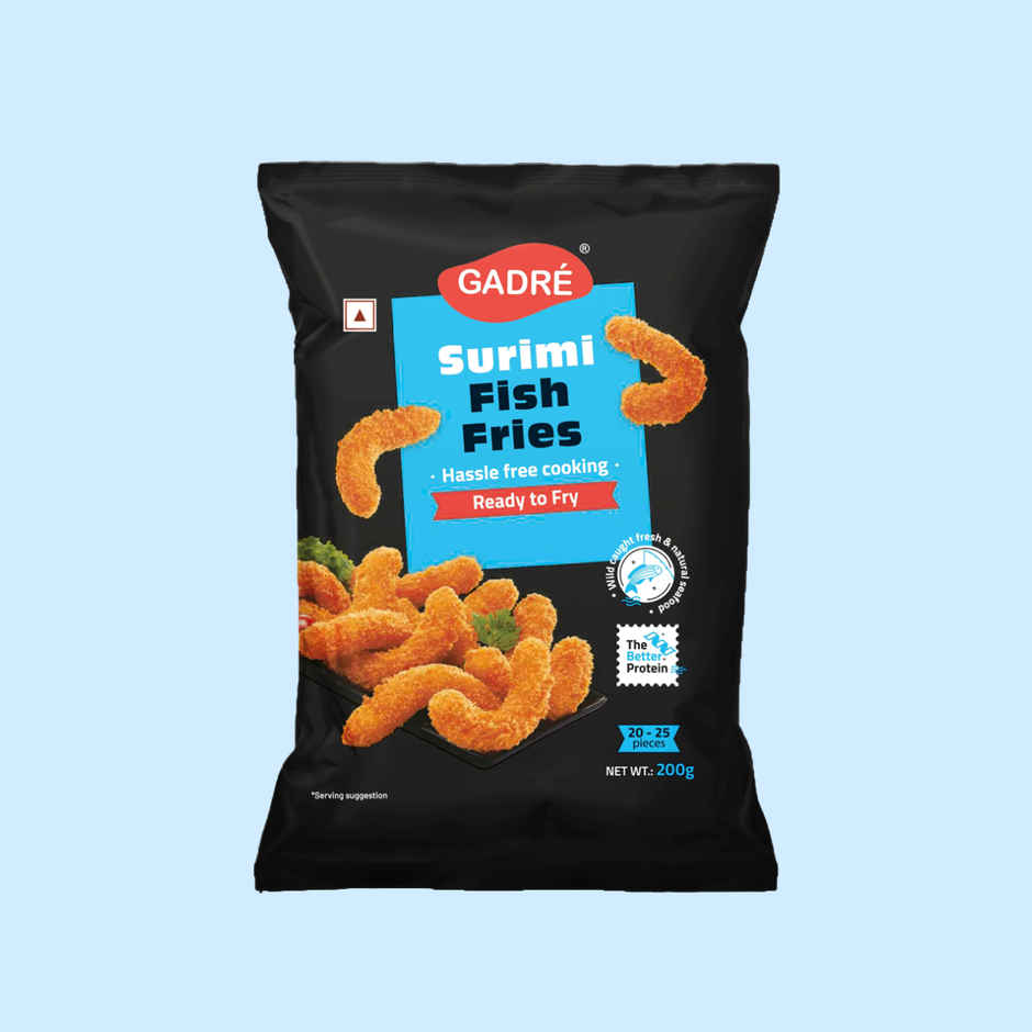 Gadre Surimi Fish Fries | No Added Preservatives | Frozen Seafood | Ready To Fry Non Veg Snack