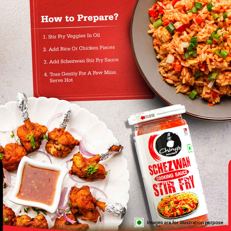 Ching's Secret Schezwan Stir Fry Cooking Sauce, Bold & Spicy, Cooking Sauce