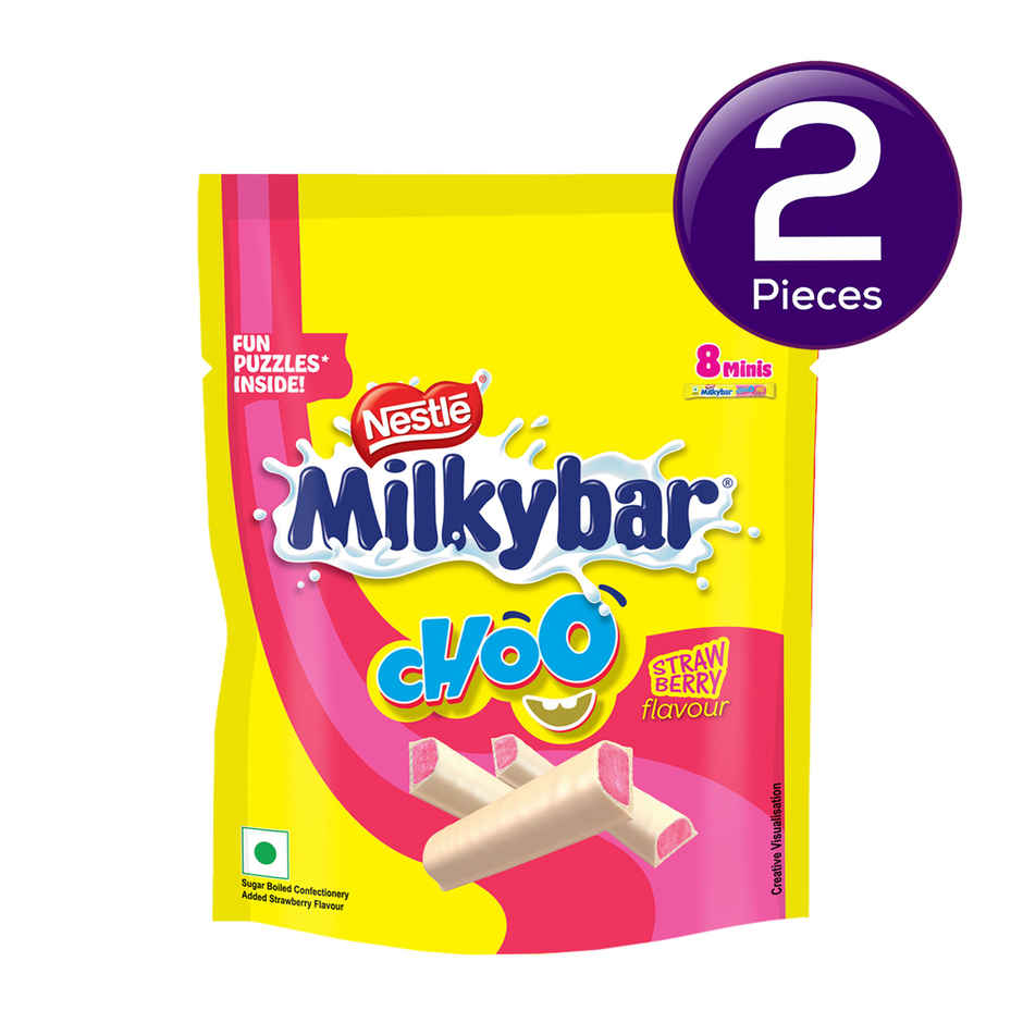 Nestle Milkybar Choo Strawberry Flavour Sharebag Combo